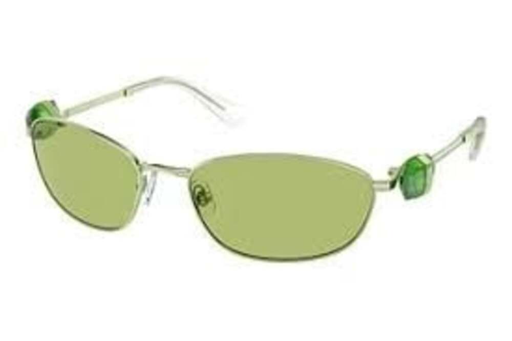 Swarovski Women’s Green Jeweled Sunglasses SK7010 New In Box